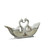 Silver Pearl Swan Double Vase Room Scene