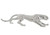 Standing Silver Leopard Large 31 Inches Long Close Up Image