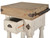 Farmhouse Island Chaulk White Work Console Small Close Up Image