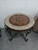 Peruvian Iron Round Side Table Room Scene