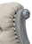 Mystique Gray Continental Linen Counter Stool Close Up Image