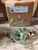 Mountain Studios Large Artistic Blown Glass and Natural Teak, Fish Bowl Room Scene