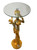 Golden Lady Pedestal Table Close Up Image