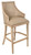 Faux Leather Farmhouse Barrel Barstool