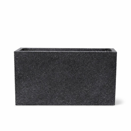Black Terrazzo Rectangular Planter