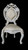 Chaulk White Rococo Side Chair