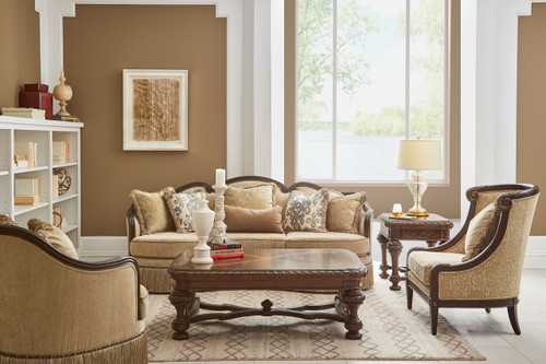 509 - Giovanna  Collection European-inspired Transitional  Giovanna Azure-Sofa