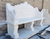 White Marble Swan Bench 81 Inches Long